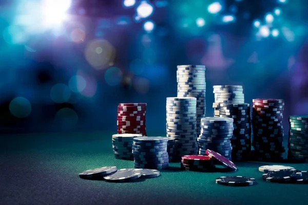 Football markets and live table categories on a dark green gaming interface